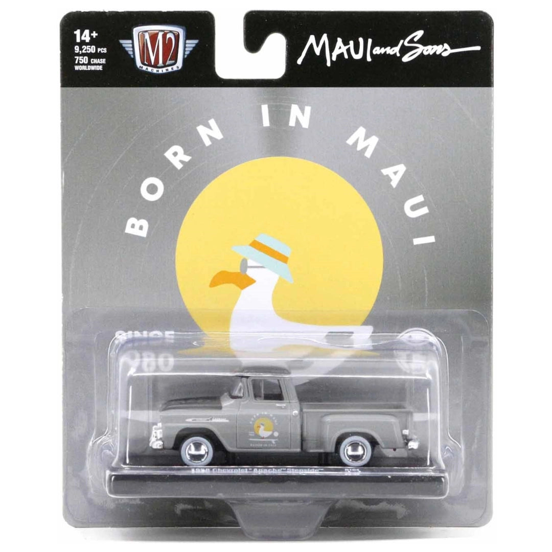 Chevrolet Apache Stepside - Silver Chrome Rims & Details Maroon Interior