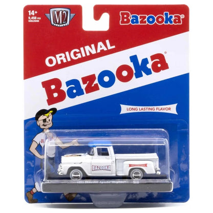 Chevrolet Apache Stepside - White Blue Roof Bazooka Bubble Gum