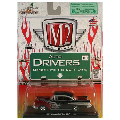 1957 Chevrolet Bel Air - Black/Red (Auto-Drivers Blister Card)
