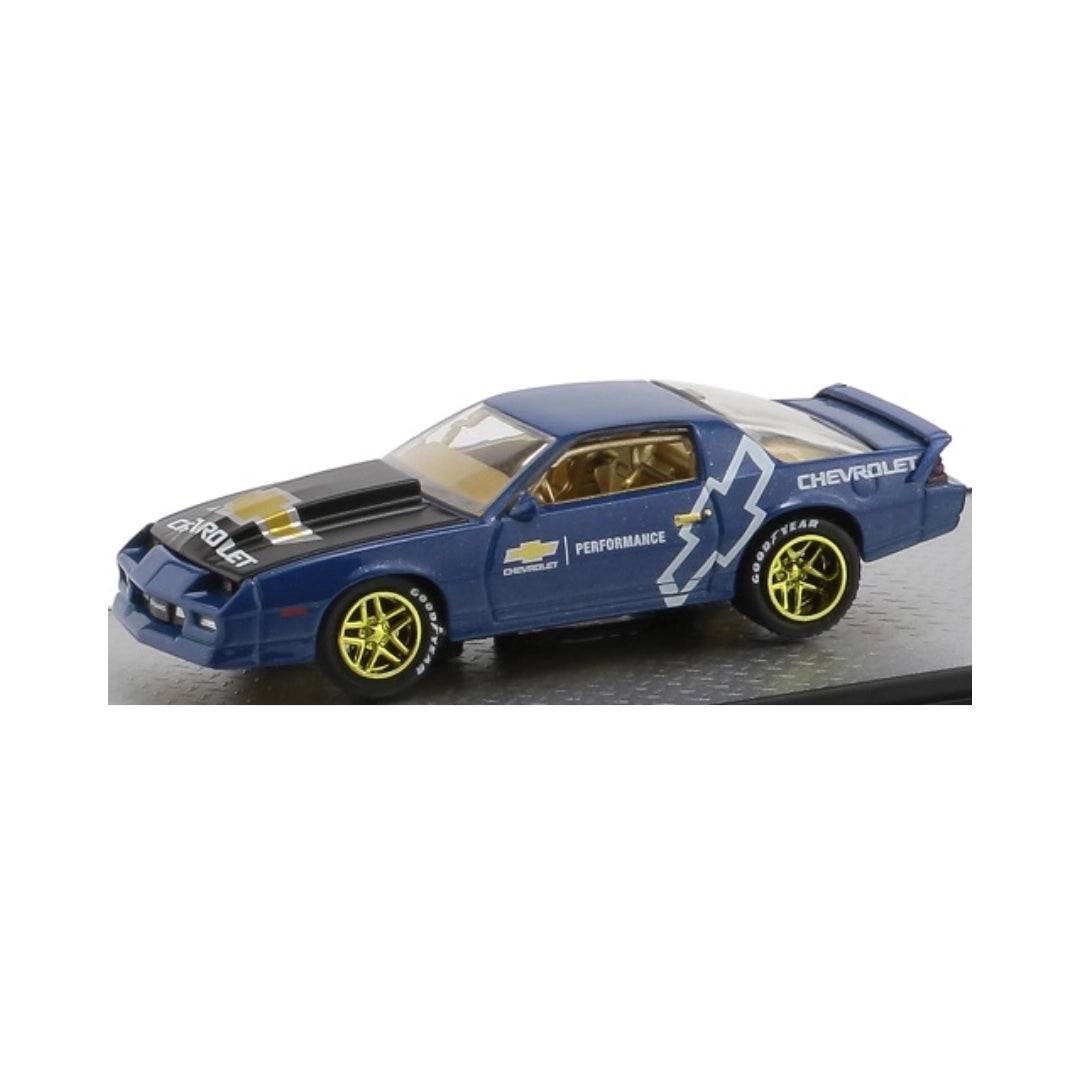 Chevrolet Camaro IROC-Z Blue Graphics Yellow Rims