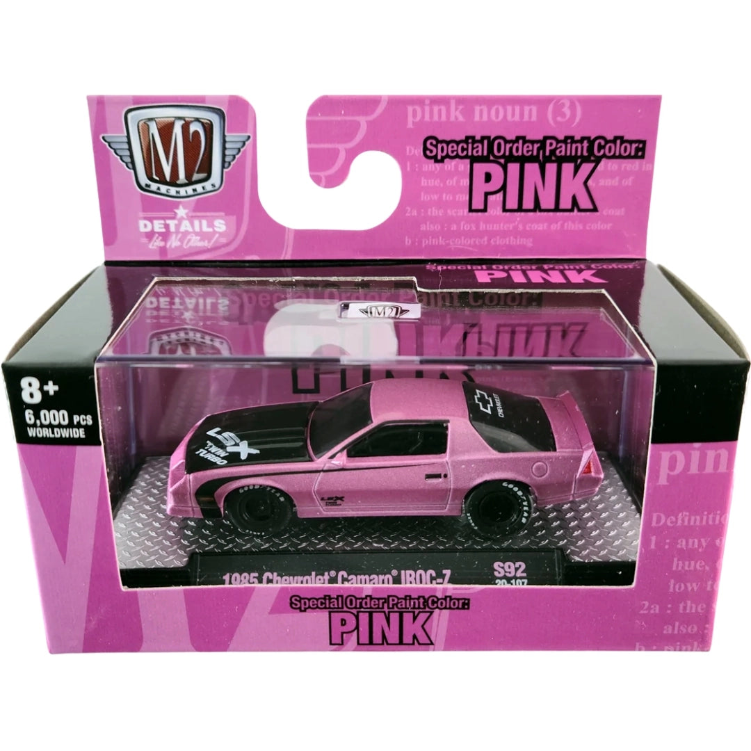 Chevrolet Camaro IROC-Z Pink Black Rims
