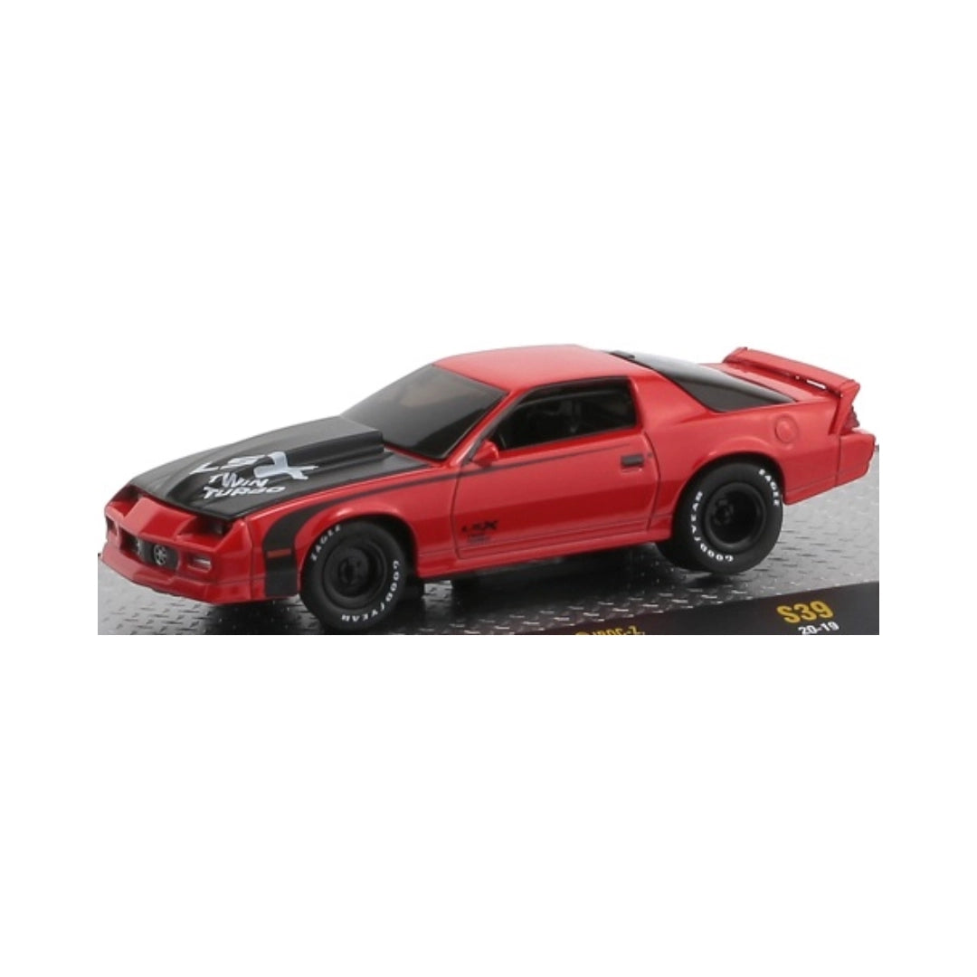 Chevrolet Camaro IROC-Z Red Black Hood Black Rims