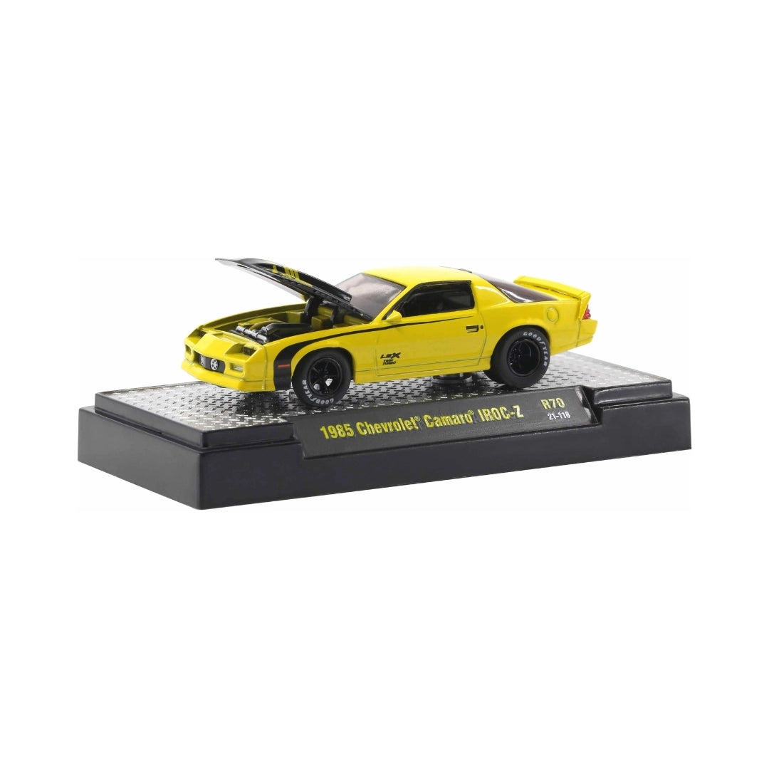 Chevrolet Camaro IROC-Z Yellow Black Hood