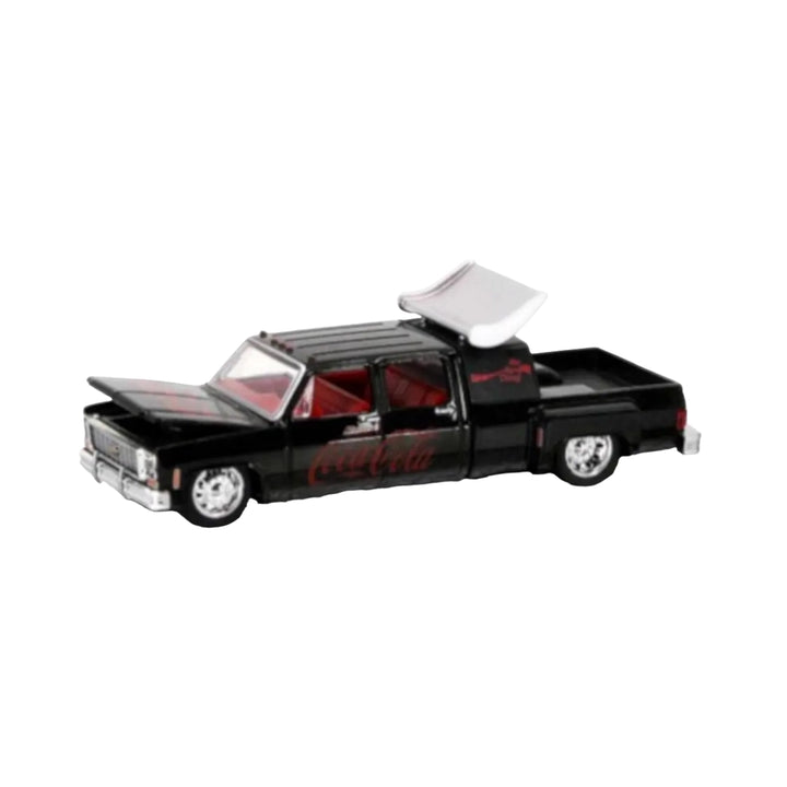 Chevrolet Cheyenne Super 30 - Black Coca-Cola (White Hood, Silver Rims)
