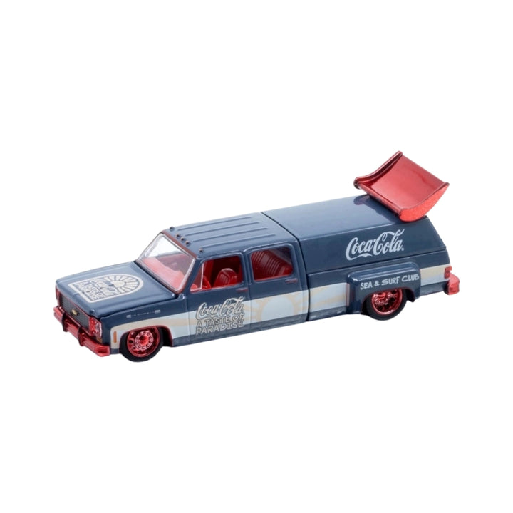 Chevrolet Cheyenne Super 30 - Dark Blue Coca-Cola (Red Chrome Rims & Details, Red Interior, Chase, Opening Hood)