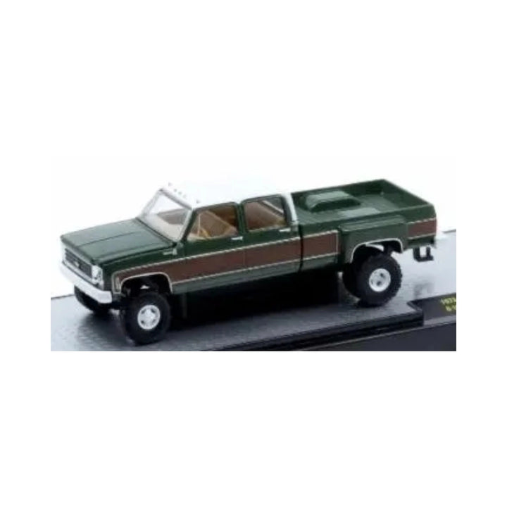 Chevrolet Cheyenne Super 30 - Dark Green (White Rims & Details, Orange Interior)