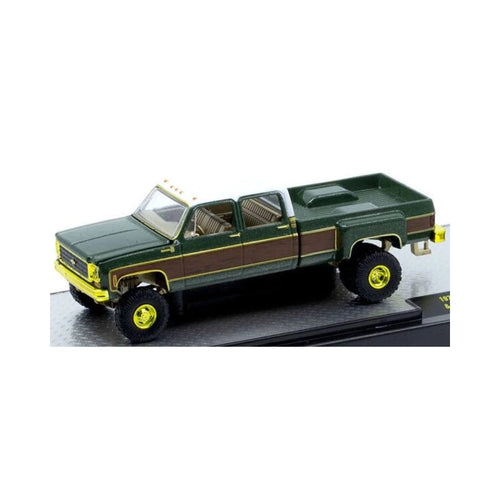 Chevrolet Cheyenne Super 30 - Dark Green (Yellow Chrome Rims & Details, Brass Interior, Chase)