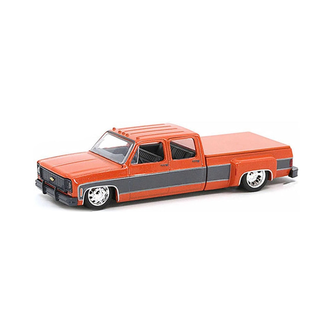 Chevrolet Cheyenne Super 30 - Orange & Gray Two-Tone (Silver Chrome Details, Silver Rims)