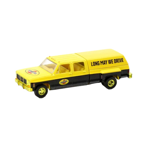 Chevrolet Cheyenne Super 30 - Yellow & Black (Yellow Chrome Details, Gold Interior, Yellow Rims, Chase, "Long Haul The Halls" Deco)
