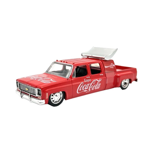 Chevrolet Cheyenne Super 30 - Red Coca-Cola (Silver Chrome Details, Black Interior, Silver Rims, White Hood)