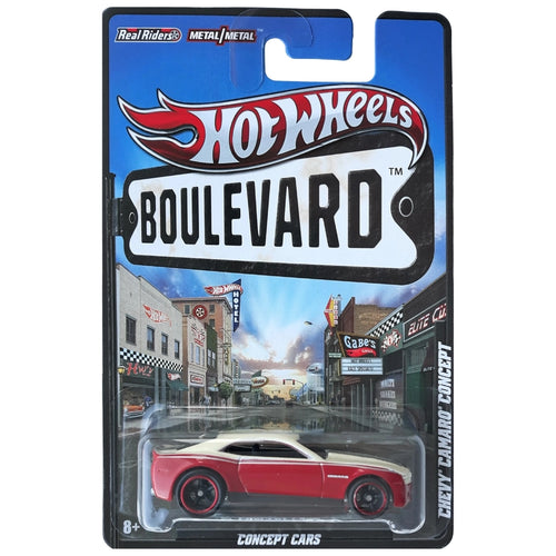 Hot Wheels 1:64 Chevy Camaro Concept White & Red