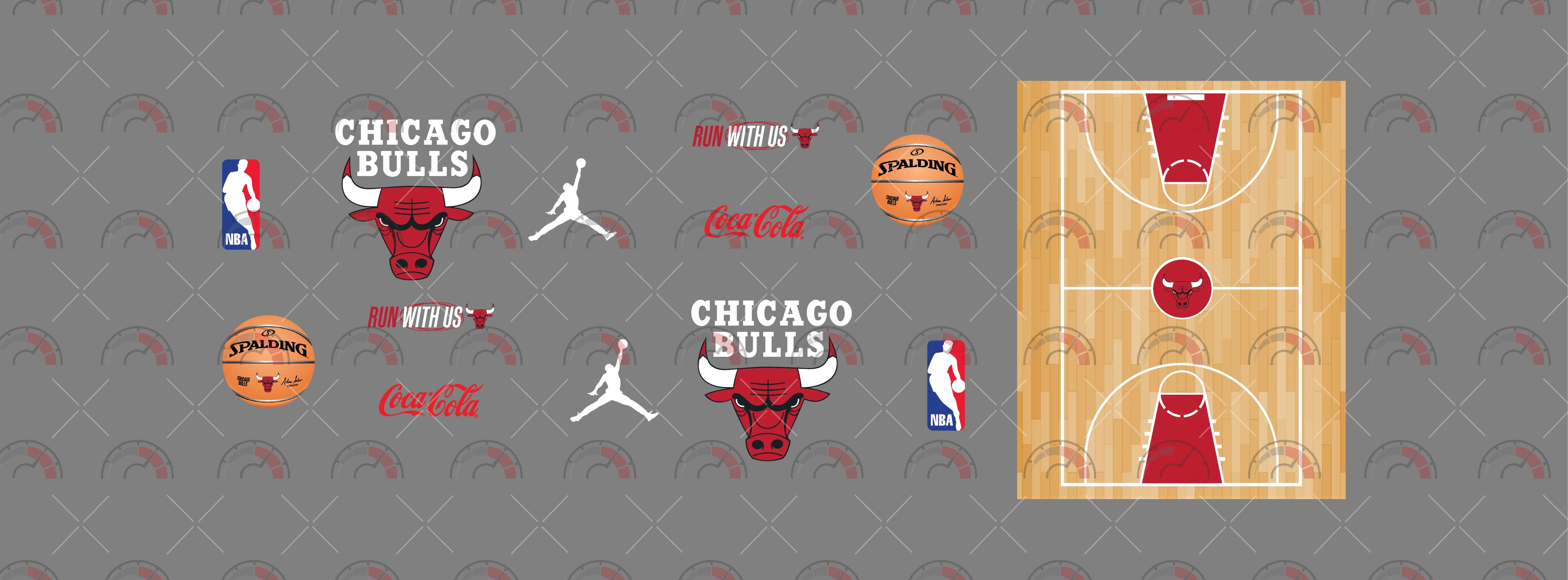 Chicago Bulls 01 Toy Vehicle Decals