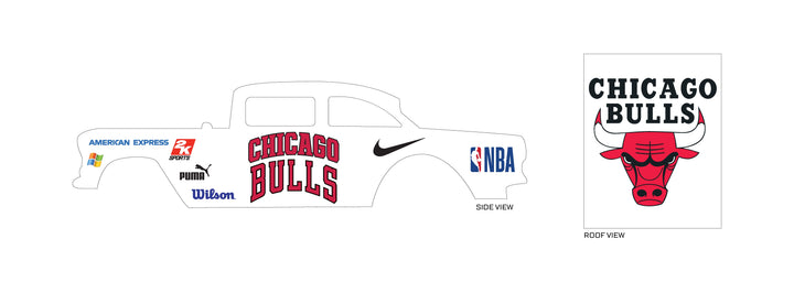 Chicago Bulls 02 Toy Vehicle Decals