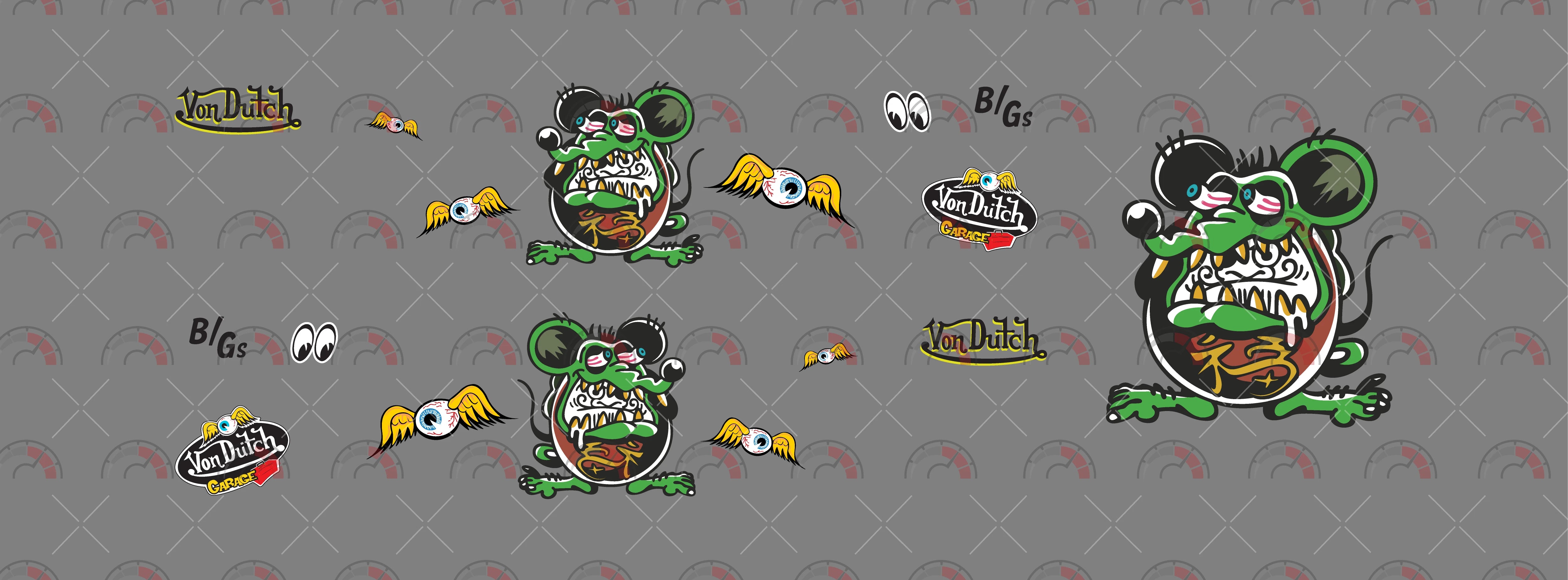 Chinese Fink model Car Decals