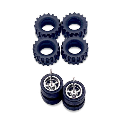 Chrome Cragar 14 mm Off-road Wheel & Tire Kit