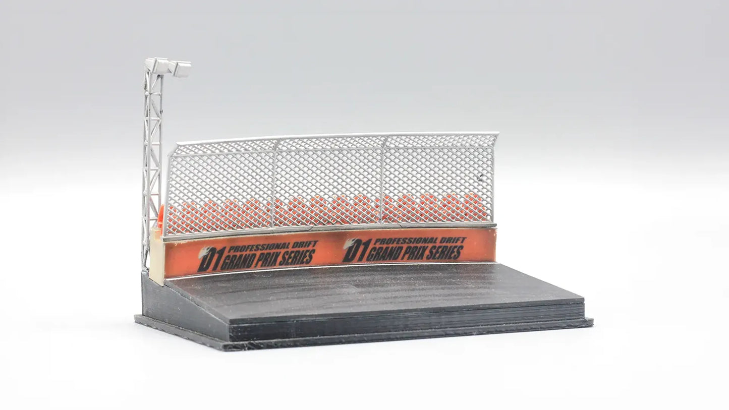 Circuit Curve Mini Diorama Display for 1:64 Diecast Cars