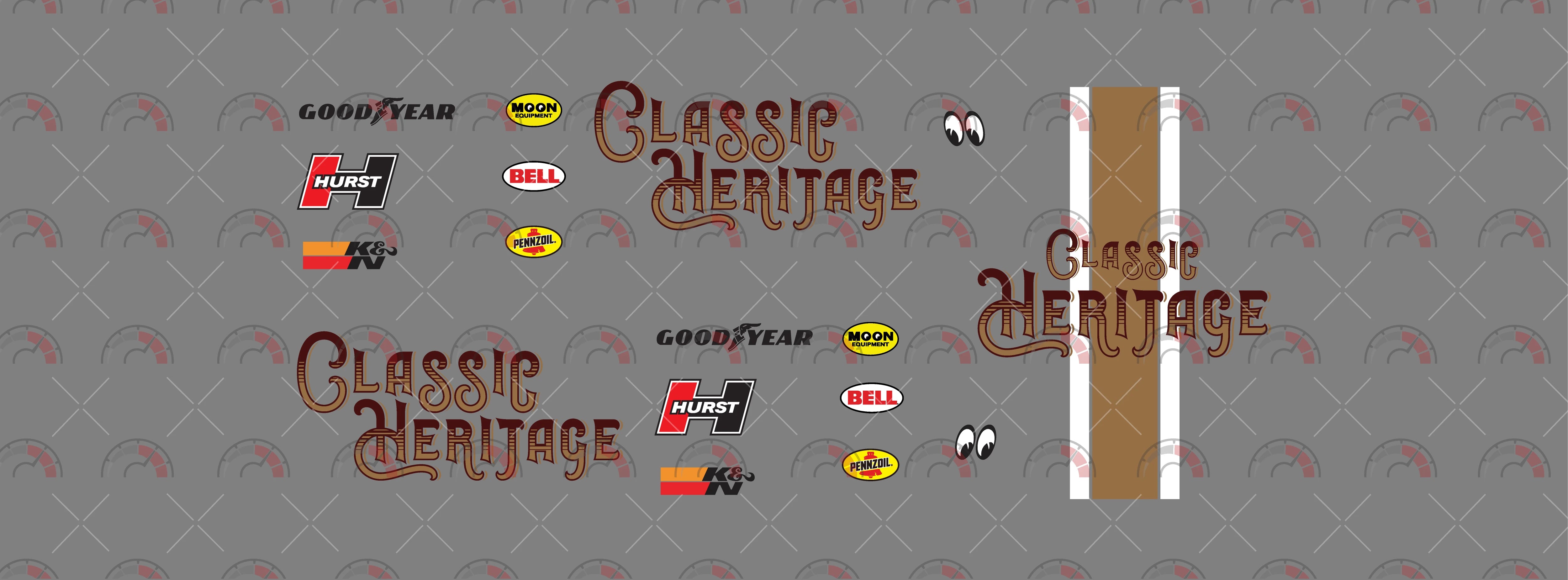Classic Heritage Play Vehicle Decals