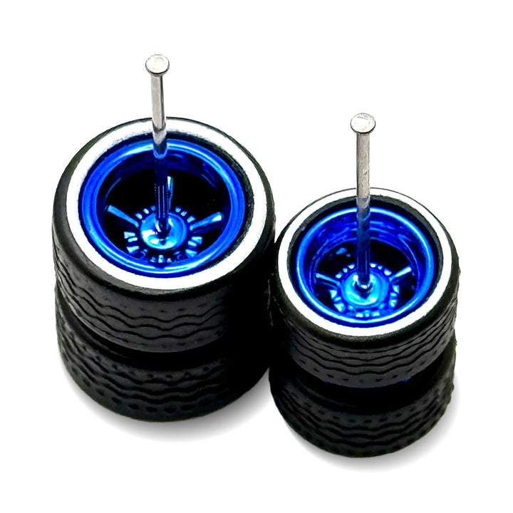 Cragar Blue White Line Electroplated 11mm / 13mm Staggered Fit
