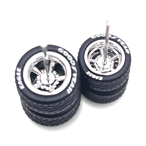 Cragar Chrome Lettered Staggered 11mm / 13mm Muscle / Gasser / Camaro Etc