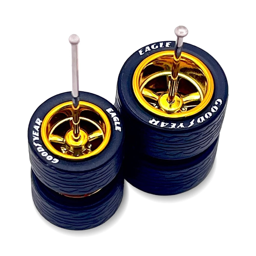 Cragar Gold Lettered Staggered 11mm / 13mm Muscle / Gasser / Camaro Etc