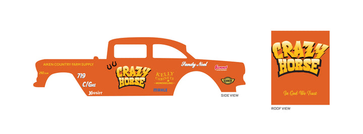 Crazy Horse Toy car Decals