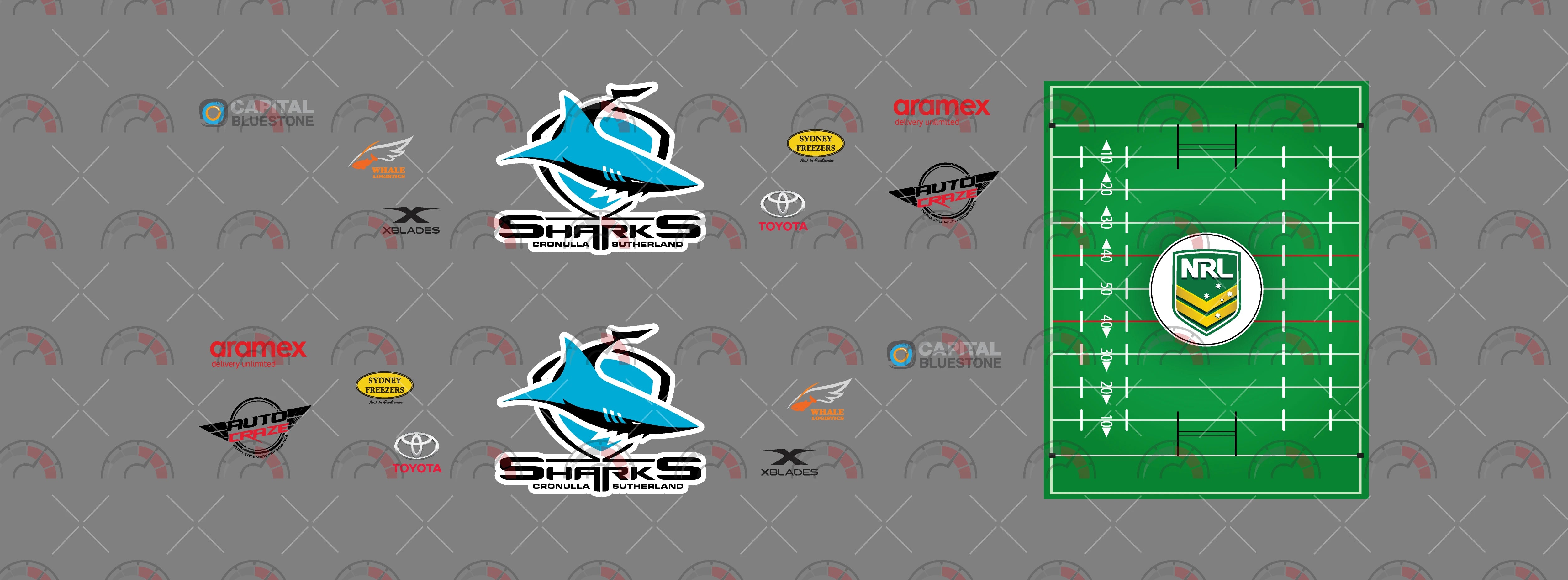 Cronulla Sutherland Sharks Play Vehicle Decals