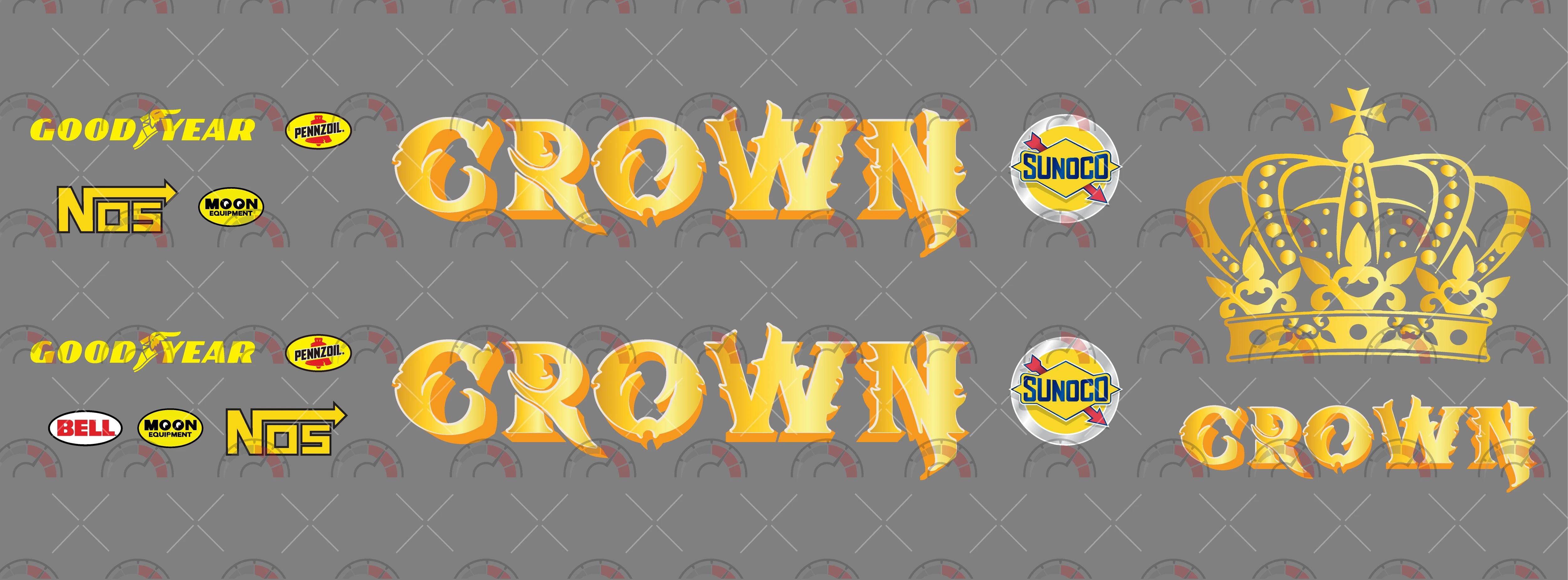 Crown Toy Vehicle Decals
