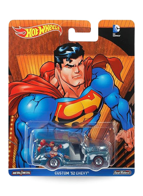 Hot Wheels Pop Culture 2016 DC Comics: Batman & Superman Chevrolet Custom '52 Chevy 1:64 – Metalflake Steel Blue