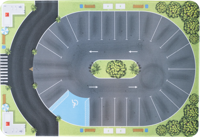 Oval Parking Mat
