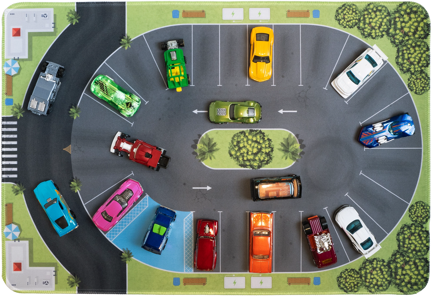 Oval Parking Mat