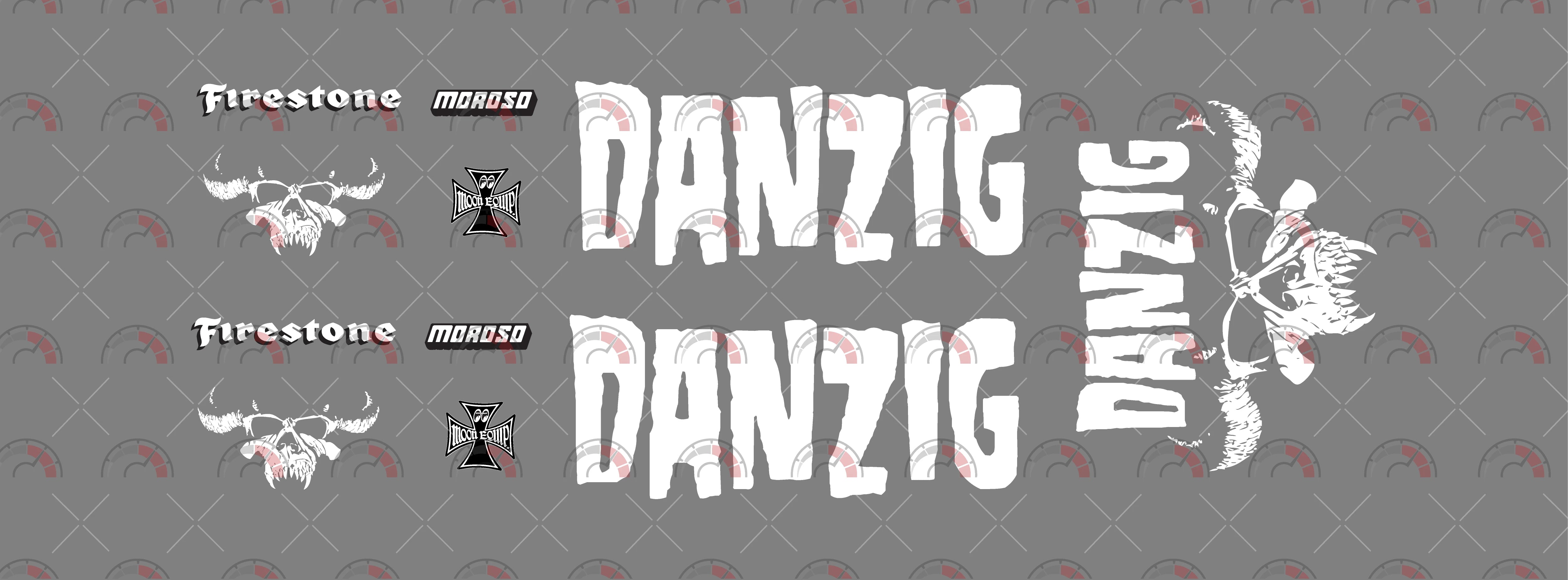Danzing Skull Toy car Decals