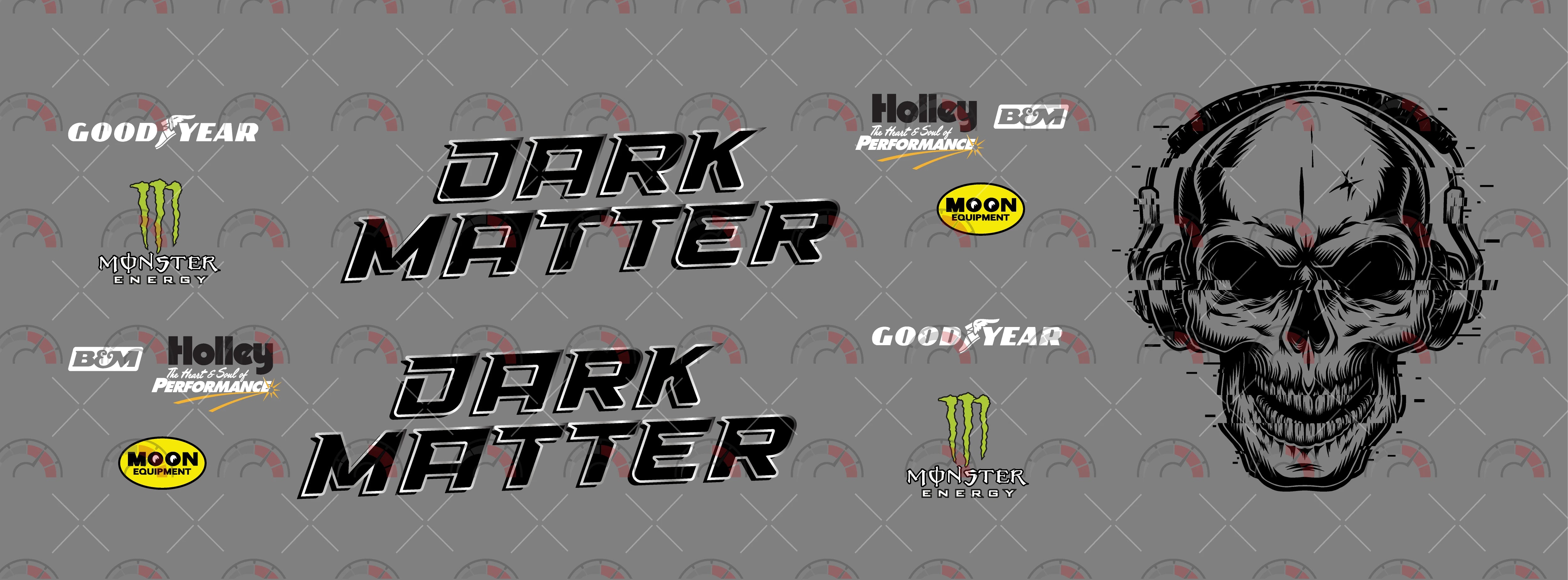Dark Matter Toy car Decals
