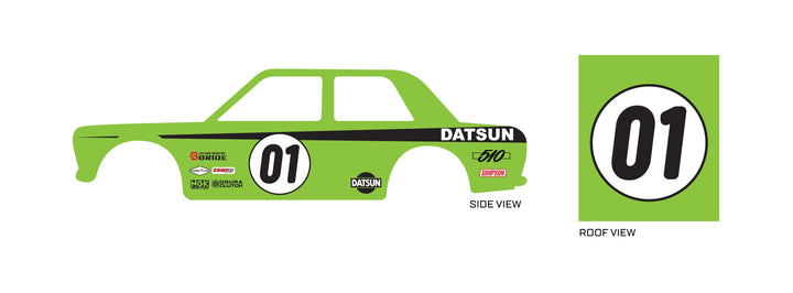 Datsun Toy car Decals