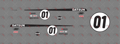 Datsun Toy car Decals