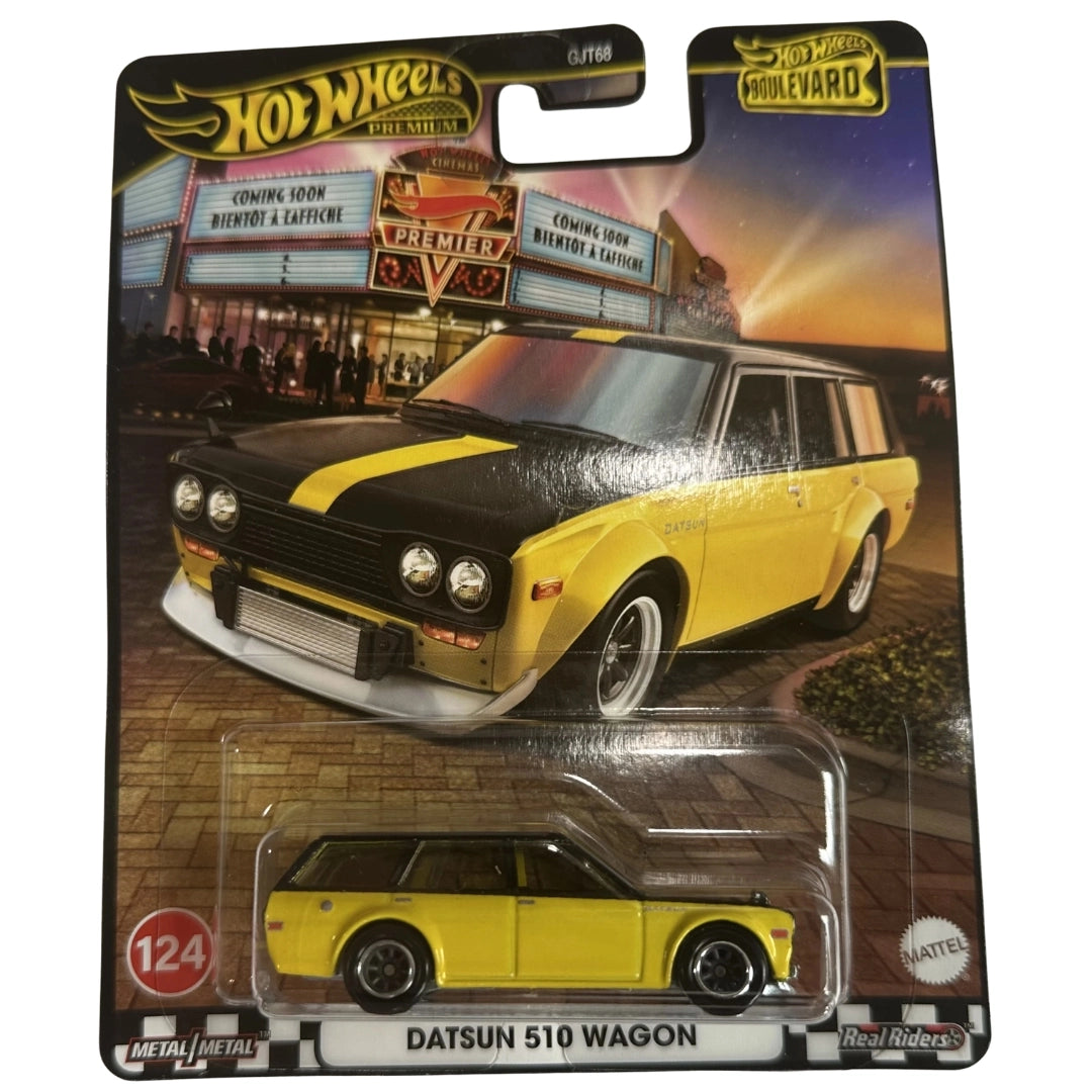 Hot Wheels 1:64 Datsun 510 Wagon Yellow