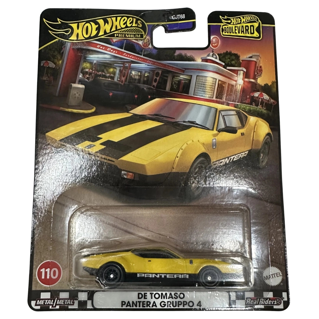 Hot Wheels De Tomaso Pantera Gruppo 4 1:64 - Yellow