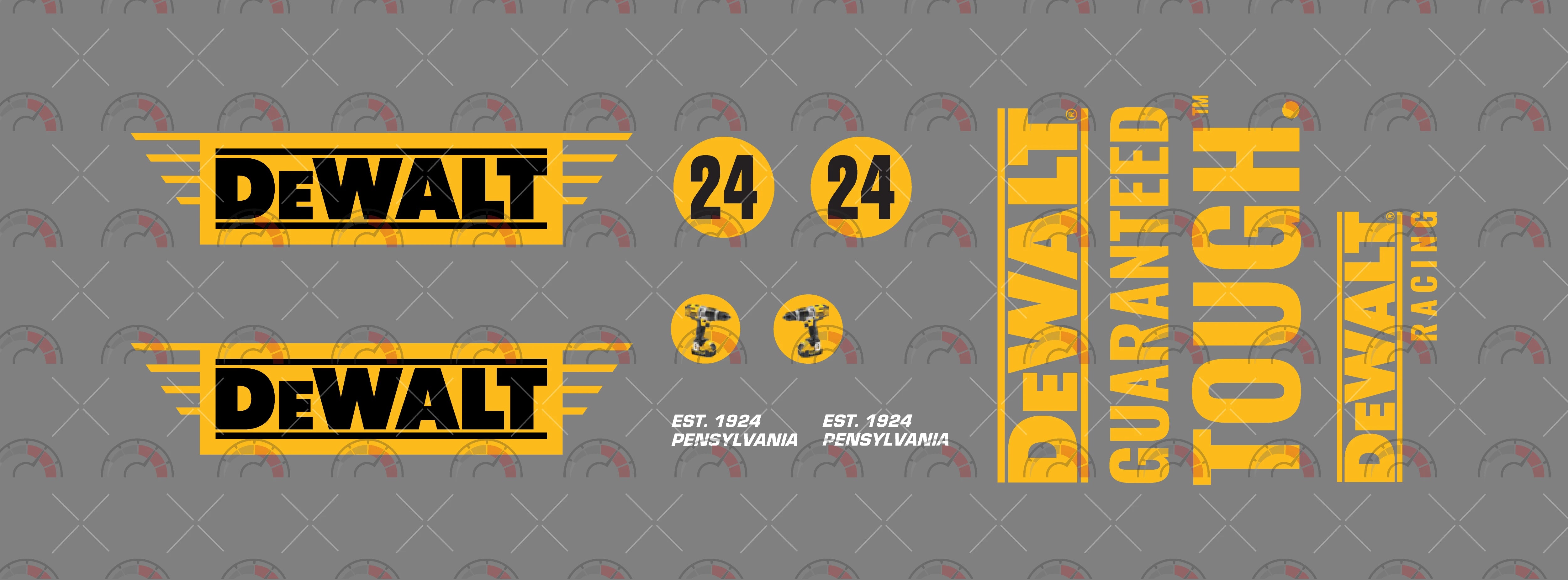 DeWalt Toy car Decals