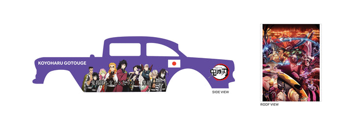 Demon Slayer model Car Decals