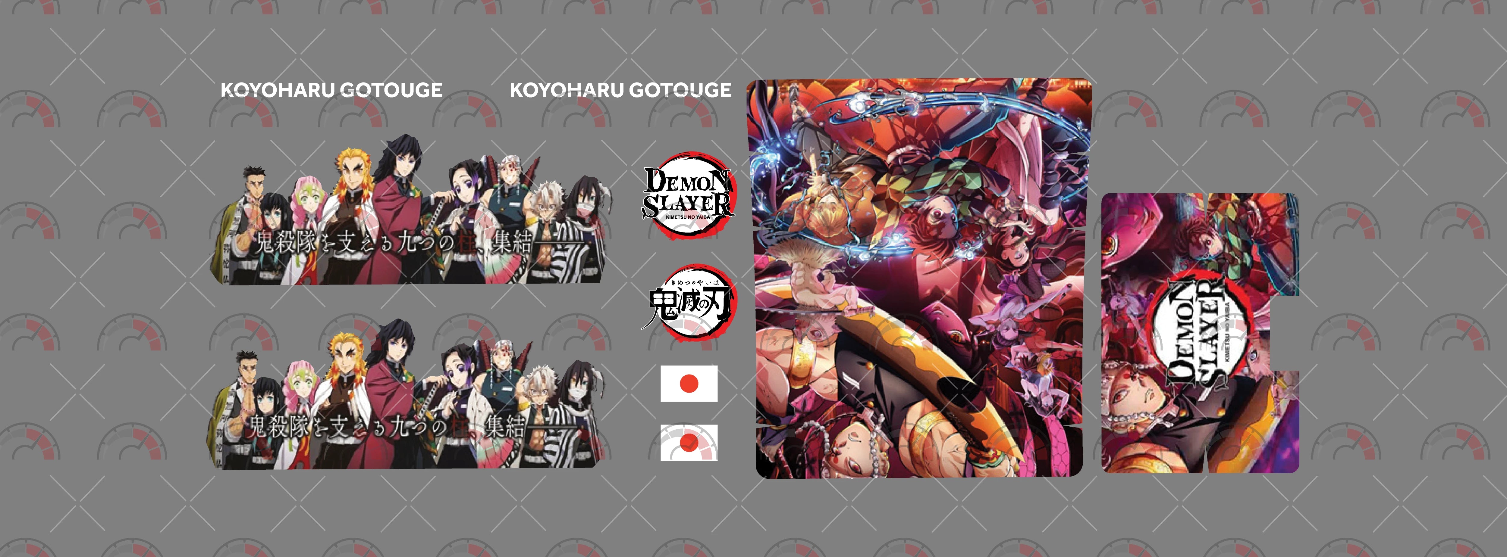 Demon Slayer model Car Decals