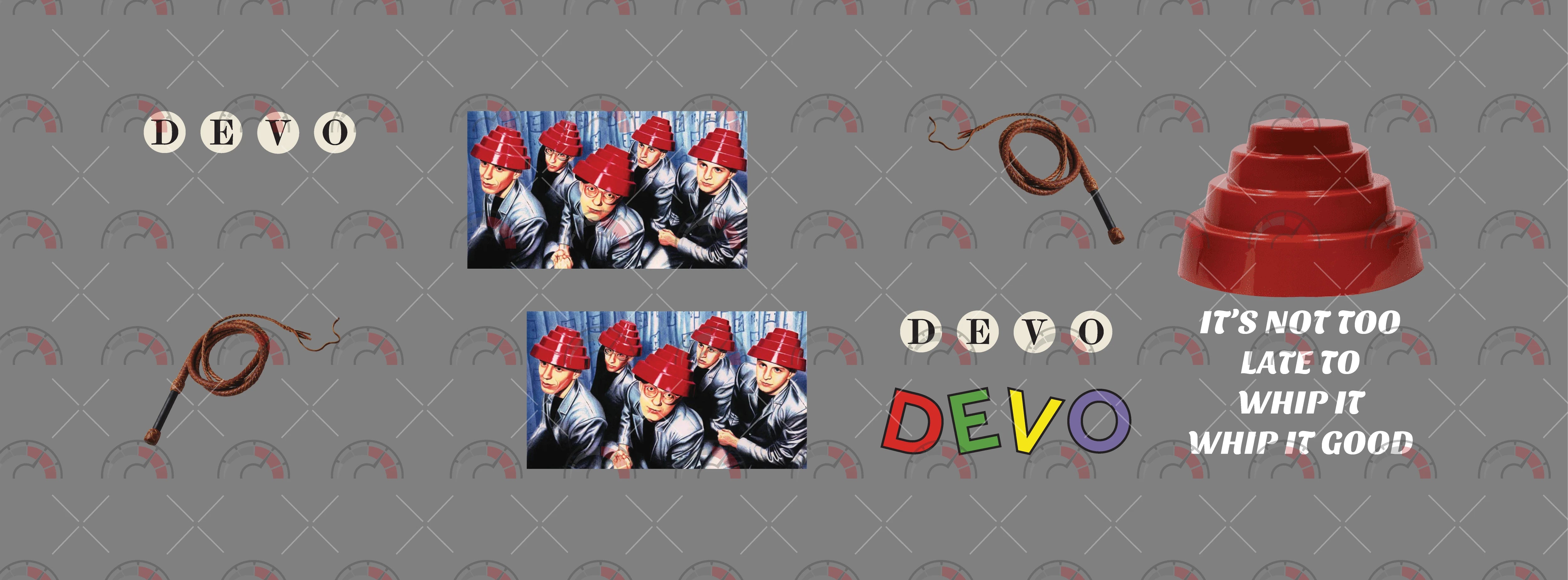 Devo Whip It Custom Car Decals
