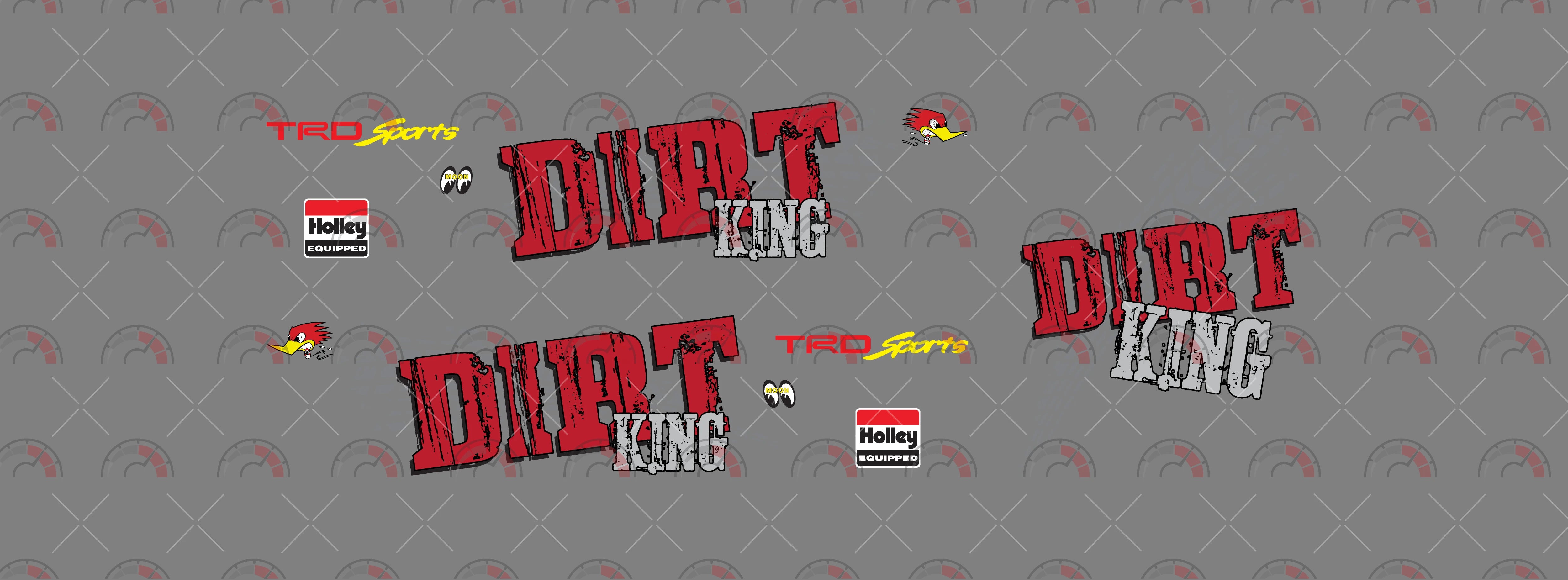 Dirt King model Car Decals