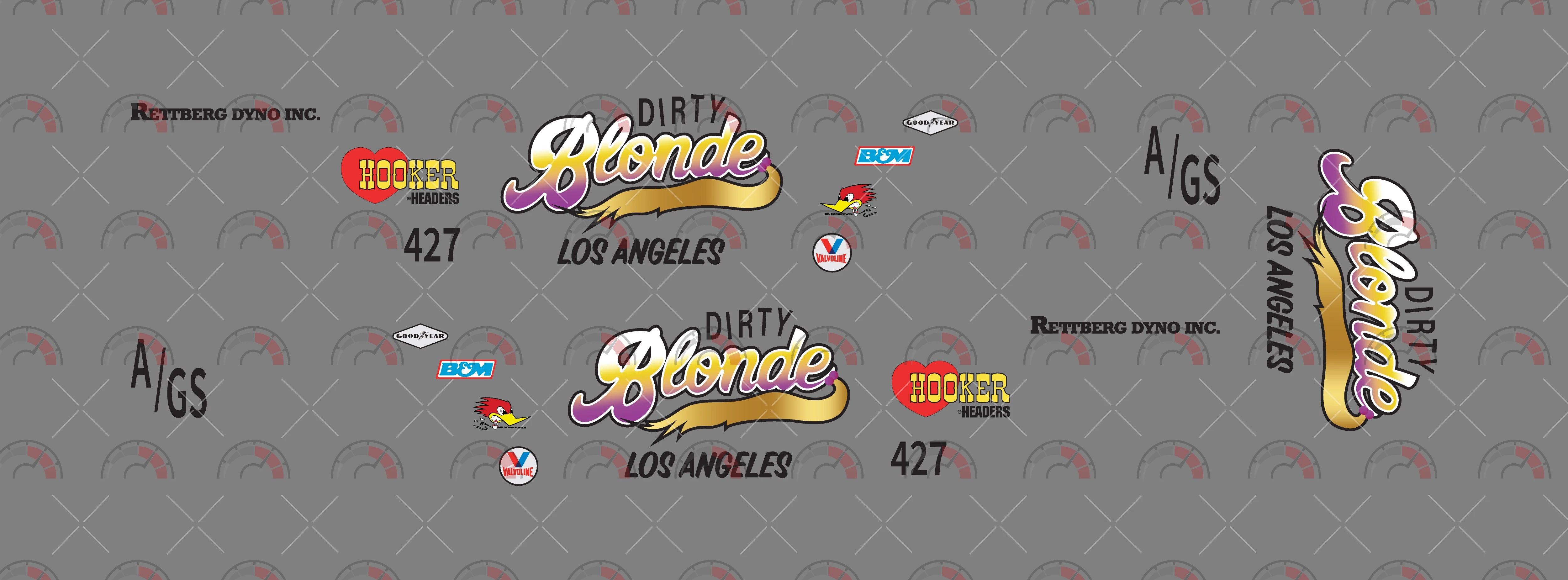Dirty Blonde Los Angeles Custom Car Decals