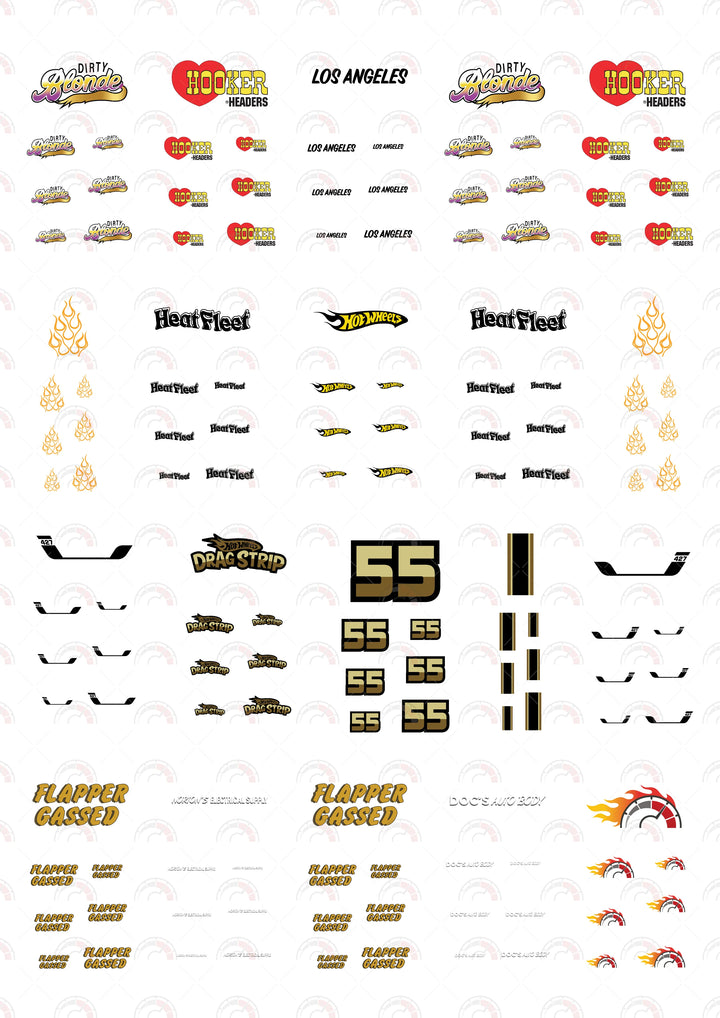 Dirty Blonde Los Angeles Toy Vehicle Decals