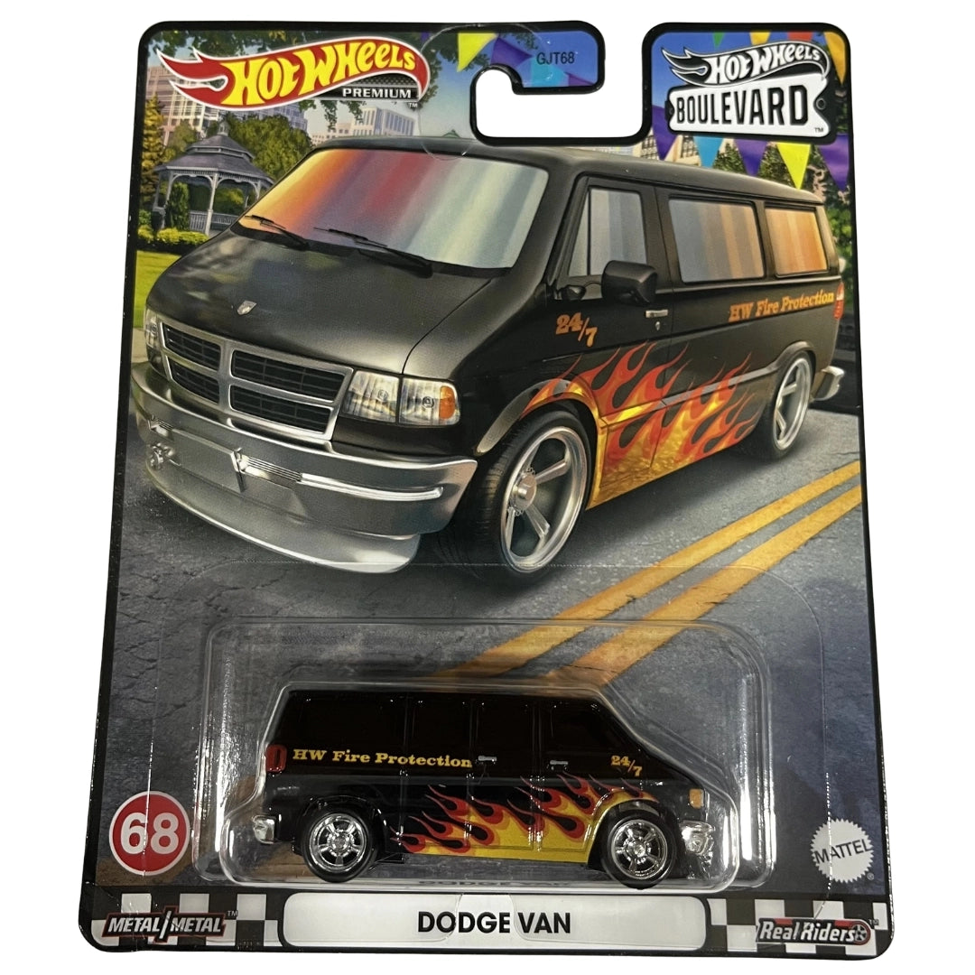 Hot Wheels 1:64 Dodge Van Black
