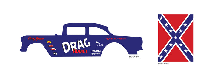 Drag Addict model Car Decals