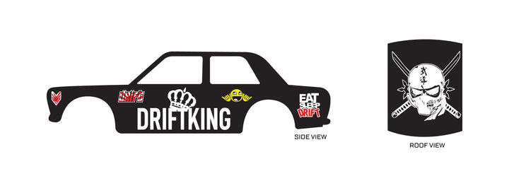 Drift King model Car Decals