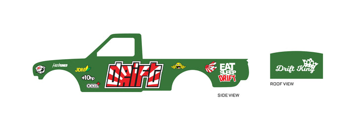 Drift King 01 Toy car Decals