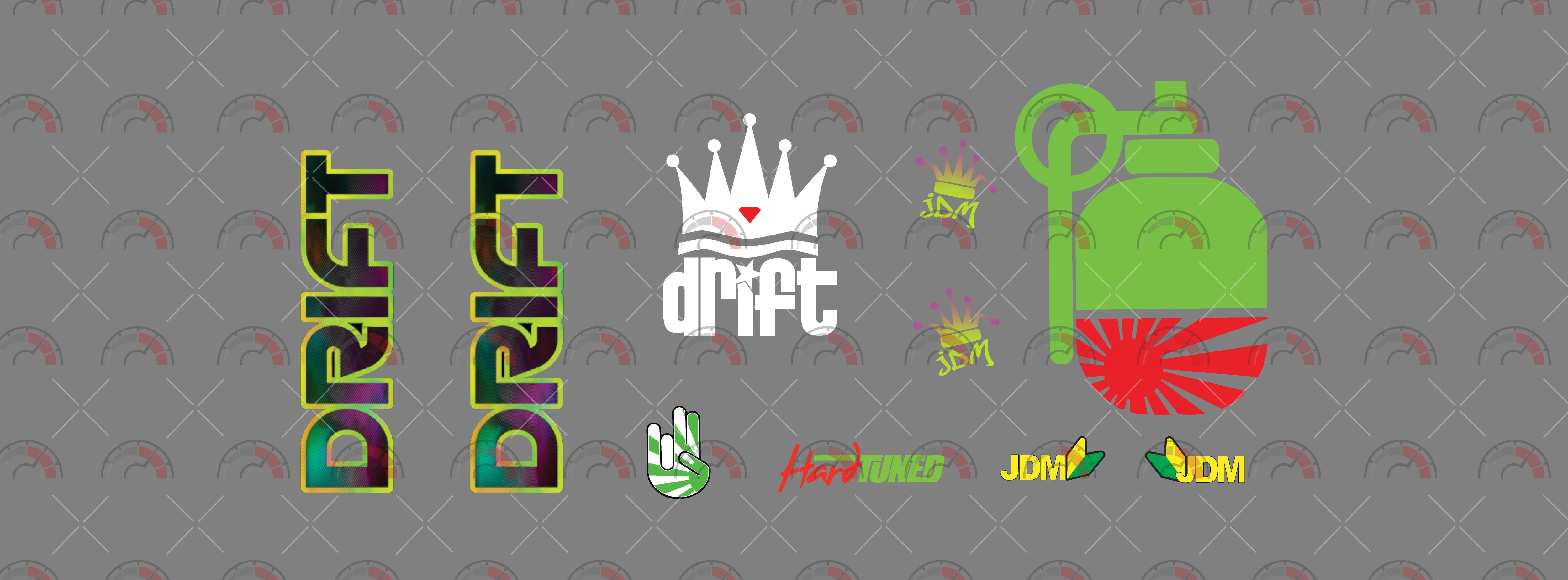 Drift King 02 Custom Model Car Decals