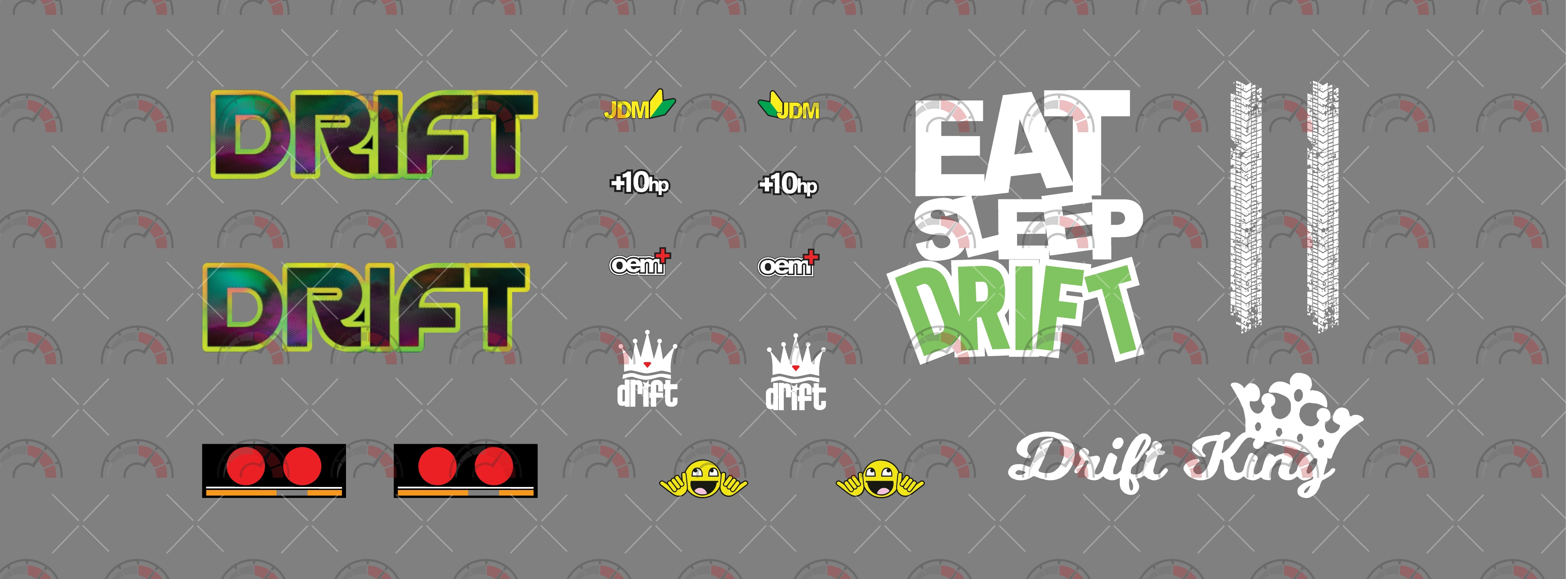 Drift King Vehicle decor Decals