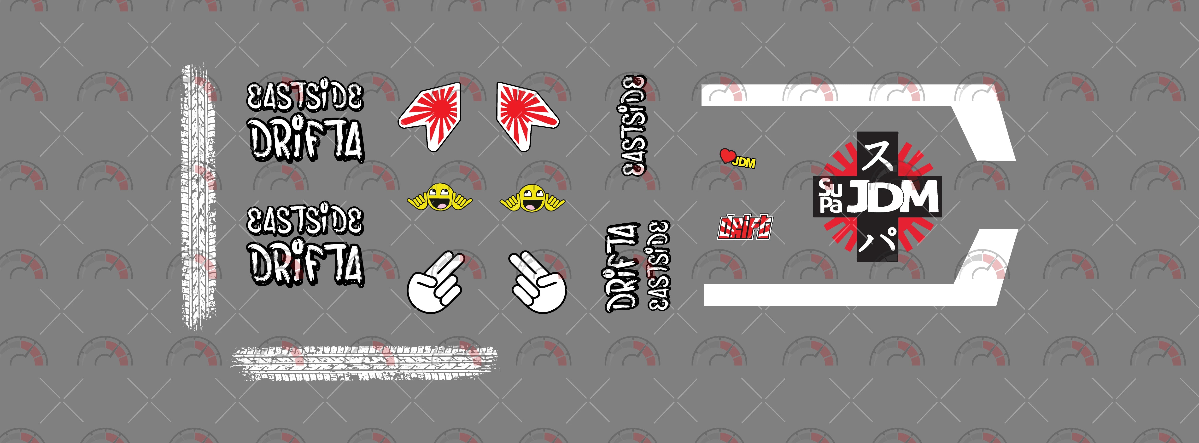 Eastside Drifta Toy car Decals